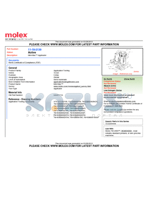 001118-2130 datasheet - Mini-Mac Applicator