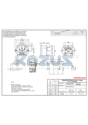 719W-00-04 datasheet - AC RECEPTACLE