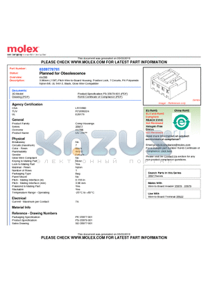 35977-0701 datasheet - 3.96mm (.156