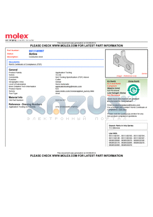 001118-4997 datasheet - Conductor Anvil