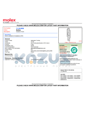 0011184046 datasheet - Insulation Punch