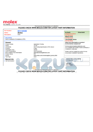 0011184369 datasheet - Anvil