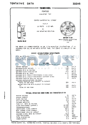 35EH5 datasheet - PENTODE MINIATURE TYPE