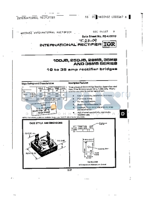 35MB120A datasheet - 10 to 35 Amp Rectifier Bridges