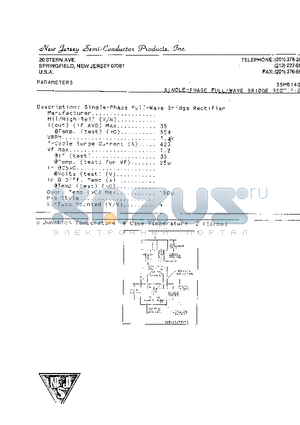 35MB140A datasheet - SINGLE-PHASE FULL-WAVE BRIDGE RECTIFIER