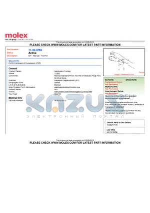 001132-4768 datasheet - IDT - Manual - Tool Kit