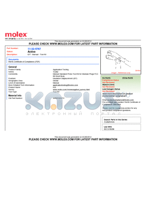 0011324767 datasheet - IDT - Manual - Tool Kit