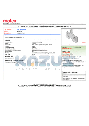 001140-4205 datasheet - Insulation Anvil