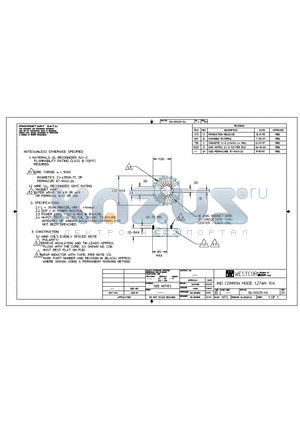 36-00029-04 datasheet - IND COMMON 1.27 mH 10A