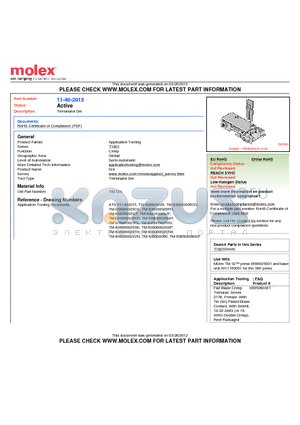 0011402015 datasheet - Terminator Die