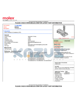 0011402042 datasheet - Terminator Die