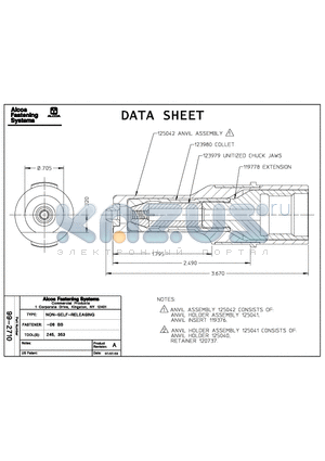 99-2710 datasheet - NON-SELF-RELEASING