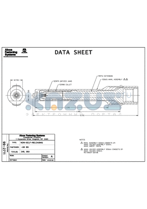 99-2711 datasheet - NON-SELF-RELEASING