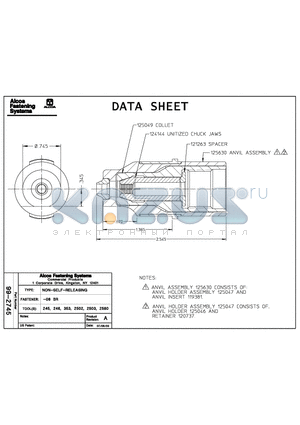 99-2745 datasheet - NON-SELF-RELEASING