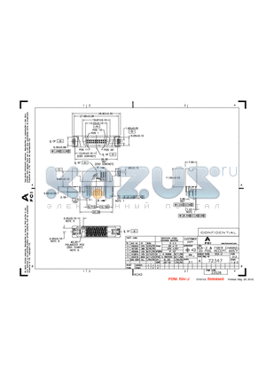 72347-005 datasheet - SCA-2 & FIBER CHANNEL 20 POS, RECEPT, ASSY