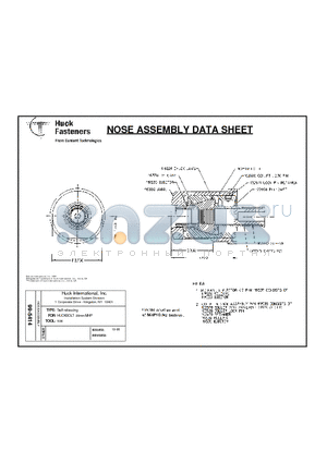 99-5414 datasheet - NOSE ASSEMBLY DATE SHEET