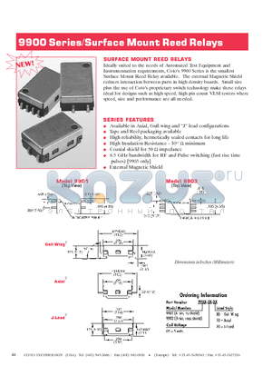 9901-05-00 datasheet - Surface Mount Reed Relays