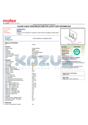 991507 datasheet - 5.00mm (.197