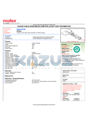 50013-8100 datasheet - 2.00mm (.079