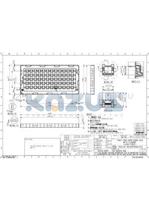 500254-1931 datasheet - TRAY FOR HDMI CONN.R/A WITH FLANGE