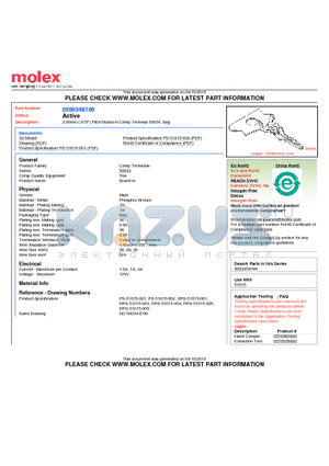 50034-8100 datasheet - 2.00mm (.079