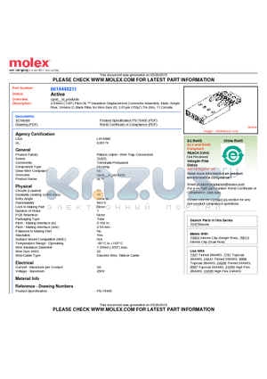 0014445211 datasheet - 2.54mm (.100