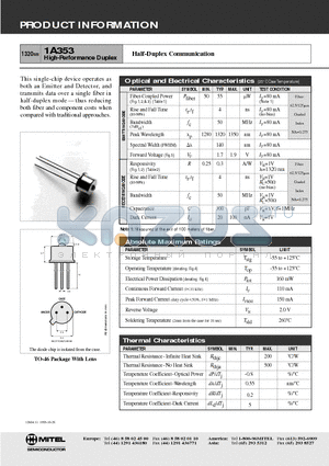 1A353 datasheet - High-Performance Duplex(Half-Duplex Communication)