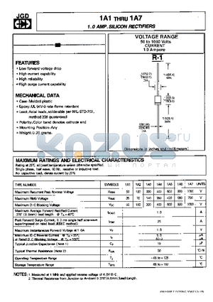 1A4 datasheet - 1.0 AMP.SILICON RECTIFIERS