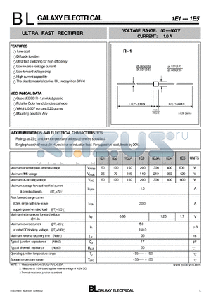 1E2A datasheet - ULTRA FAST RECTIFIER