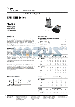 1EBH1 datasheet - For UL544 Health Care Equipment