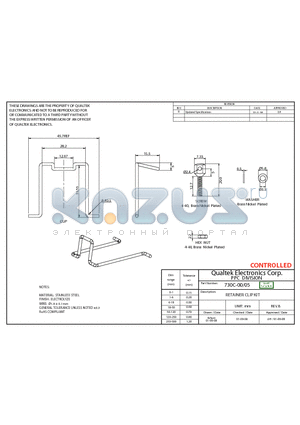 730C-00-05 datasheet - RETAINER CLIP KIT