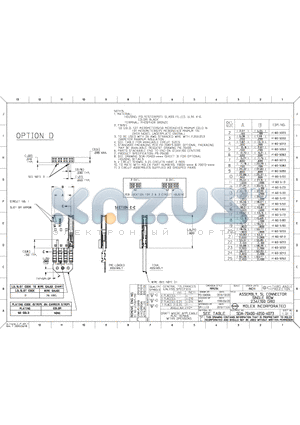 001460-5203 datasheet - ASSEMBLY, SL CONNECTOR SINGLE. ROW 2.54 / . 100 GRID