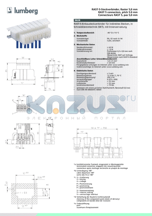 362803 datasheet - RAST-5-Steckverbinder, Raster 5,0 mm