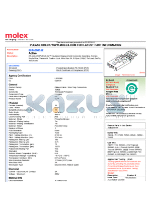 0014600162 datasheet - 2.54mm (.100