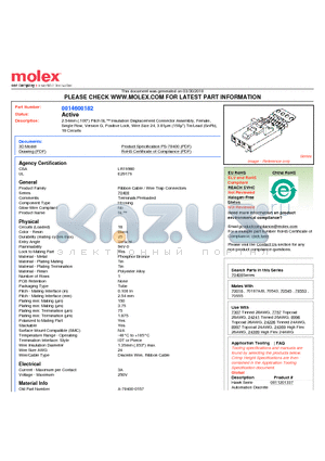 0014600182 datasheet - 2.54mm (.100