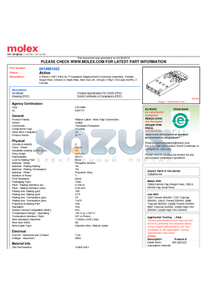 0014601022 datasheet - 2.54mm (.100