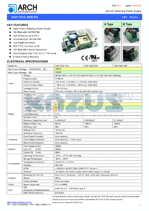 AQF120O datasheet - AC-DC Switching Power Supply