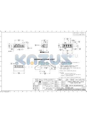 0015-24-4784 datasheet - POWER CONNECTOR, 4 CKTS DUAL SLOTS, SMT