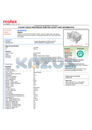 0015246163 datasheet - 4.20mm (.165