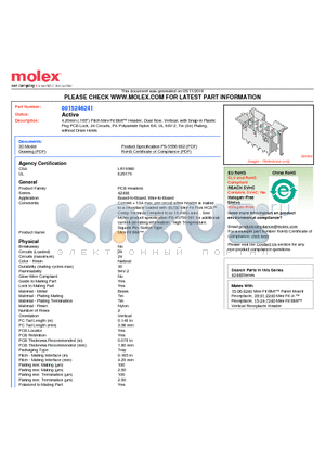 0015246241 datasheet - 4.20mm (.165