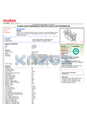 0015246181 datasheet - 4.20mm (.165