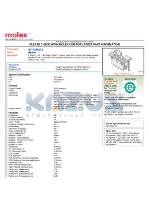 0015246242 datasheet - 4.20mm (.165