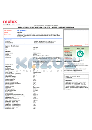 0015246243 datasheet - 4.20mm (.165