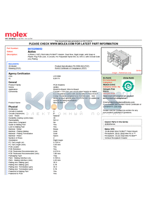 0015249043 datasheet - 4.20mm (.165