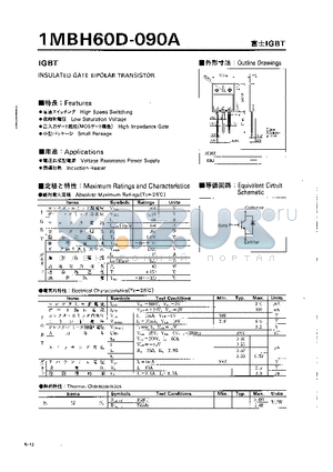 1MBH60D-090A datasheet - IGBT INSULATED GATE BIPOLAR TRANSISTOR