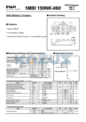 1MBI150NK-060 datasheet - IGBT MODULE ( N series )