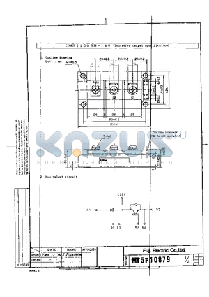 1MBI150SH-140 datasheet - Tentative target specification