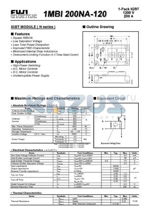 1MBI200NA-120 datasheet - IGBT MODULE ( N series )