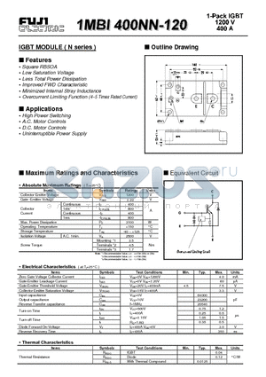 1MBI400NN-120 datasheet - IGBT MODULE ( N series )