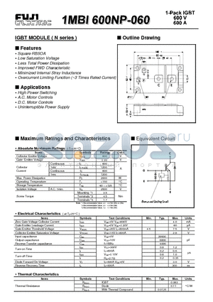 1MBI600NP-060 datasheet - IGBT MODULE ( N series )